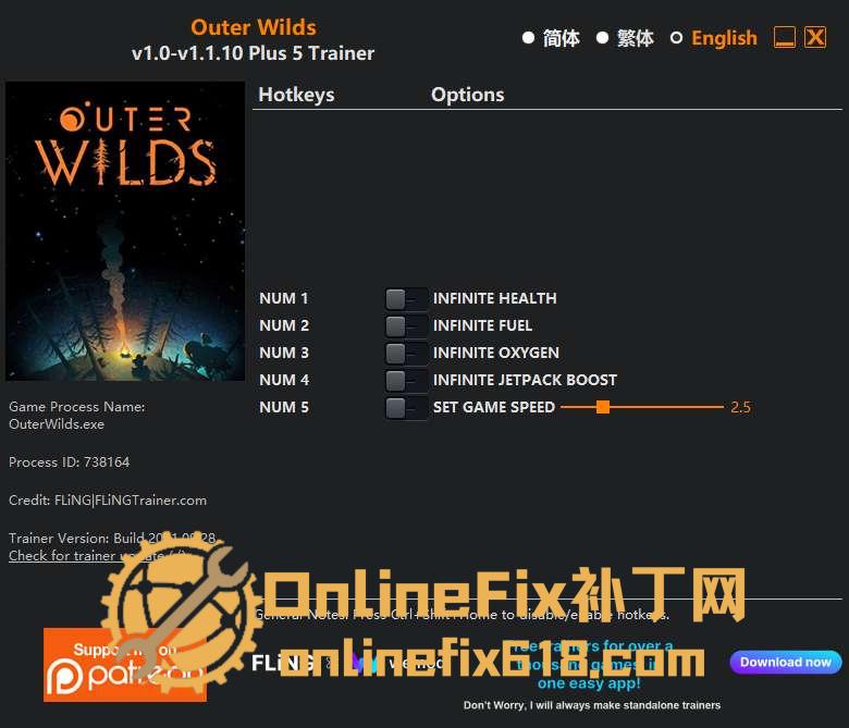 星际拓荒|5项修改器|2021.09.28 星际拓荒